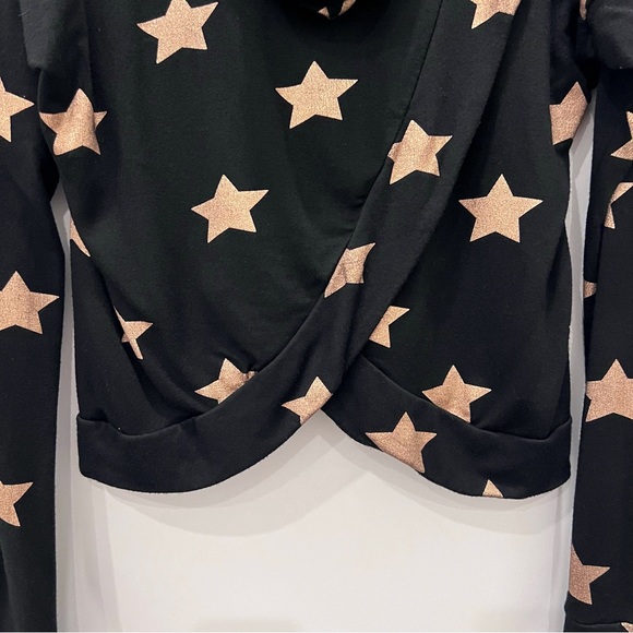 TEREZ rose gold foil star hoodie - Picture 7 of 8